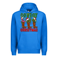 True Royal cowboy christmas boots cactus Premium Hoodie - CowGirlArtShop