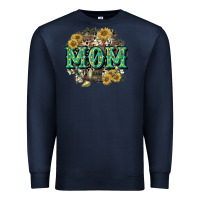 Navy Aztec Mom Mother's Day Premium Sweatshirt - CowGirlArtShop