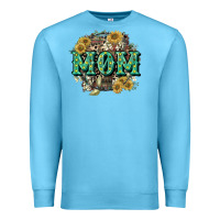 Ocean Blue Aztec Mom Mother's Day Premium Sweatshirt - CowGirlArtShop