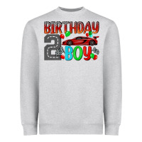 Heather Grey birthday boy 2 Heavyweight Sweatshirt - BundleAndBundleShop