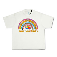 Back To School Rainbow Teach Love Inspire Urban Heavy Tee | Teevron