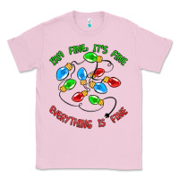 Bubblegum Pink i'm fine it's fine everything is fine Classic Tee - MaliasSmallBusiness