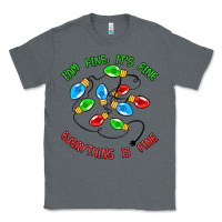 Charcoal Heather i'm fine it's fine everything is fine Classic Tee - MaliasSmallBusiness