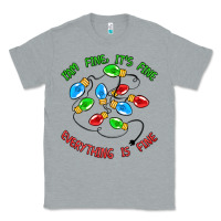 Heather Grey i'm fine it's fine everything is fine Classic Tee - MaliasSmallBusiness