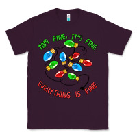 Plum i'm fine it's fine everything is fine Classic Tee - MaliasSmallBusiness