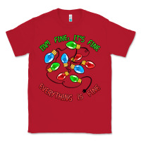 Red i'm fine it's fine everything is fine Classic Tee - MaliasSmallBusiness