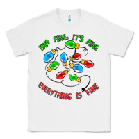 White i'm fine it's fine everything is fine Classic Tee - MaliasSmallBusiness