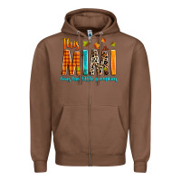 Chestnut This mimi loves her little pumpkins Zipper Hoodie - texasbilliewilder