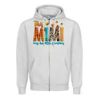 Dove Grey This mimi loves her little pumpkins Zipper Hoodie - texasbilliewilder