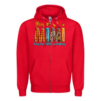 Red This mimi loves her little pumpkins Zipper Hoodie - texasbilliewilder