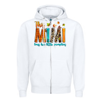 White This mimi loves her little pumpkins Zipper Hoodie - texasbilliewilder