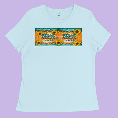 Blessed Mama Ladies Tee Designed By Artiststas