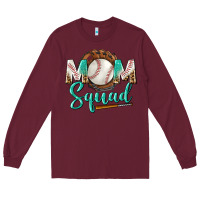 Burgundy mom squad Long Sleeve Tee - BundleAndBundleShop