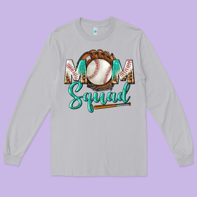 Mom Squad Long Sleeve Tee Designed By Bundleandbundleshop