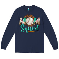 Navy mom squad Long Sleeve Tee - BundleAndBundleShop