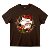 Chocolate Brown Christmas baseball Heavy Core Tee - JahusDesignShop