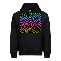 Black zebra glitter seamless pattern Urban Hoodie - BundleAndBundleShop