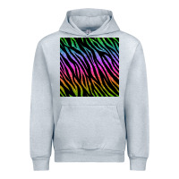 Heather Grey zebra glitter seamless pattern Urban Hoodie - BundleAndBundleShop