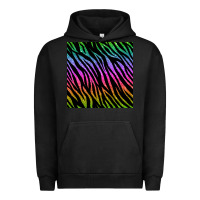 Pigment Black zebra glitter seamless pattern Urban Hoodie - BundleAndBundleShop