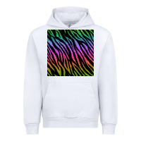White zebra glitter seamless pattern Urban Hoodie - BundleAndBundleShop