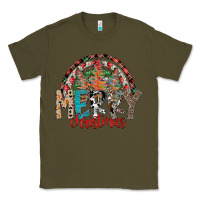 Army Green Merry Christmas Classic Tee - CowhideDigitalArt