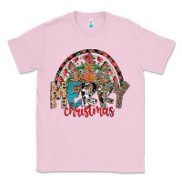 Bubblegum Pink Merry Christmas Classic Tee - CowhideDigitalArt