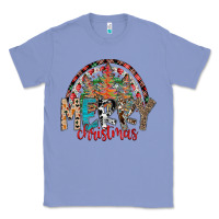 Colony Blue Merry Christmas Classic Tee - CowhideDigitalArt