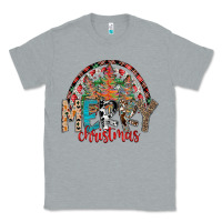 Heather Grey Merry Christmas Classic Tee - CowhideDigitalArt