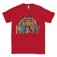 Red Merry Christmas Classic Tee - CowhideDigitalArt