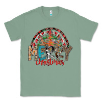 Sage Merry Christmas Classic Tee - CowhideDigitalArt