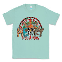 Seafoam Merry Christmas Classic Tee - CowhideDigitalArt