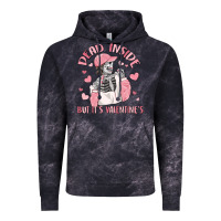 Cloud Black dead inside but it's valentine's Vintage Hoodie - MaliasSmallBusiness