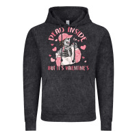 Vintage Black dead inside but it's valentine's Vintage Hoodie - MaliasSmallBusiness