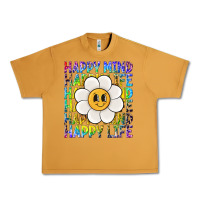 Peanut Butter happy mind happy life Urban Heavy Tee - NancyCooperArtShop
