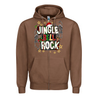 Chestnut Jingle bell rock Zipper Hoodie - NancyCooperArtShop