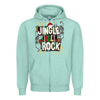 Seafoam Jingle bell rock Zipper Hoodie - NancyCooperArtShop