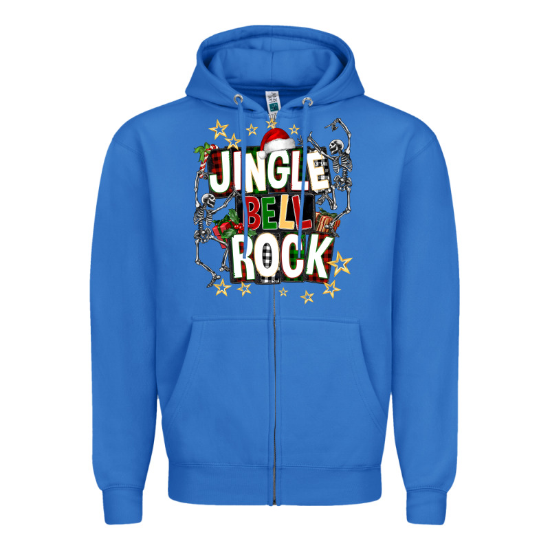 Jingle Bell Rock Zipper Hoodie by NancyCooperArtShop | Teevron