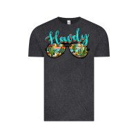 Vintage Black western howdy police sunglasses Vintage Tee - NancyCooperArtShop