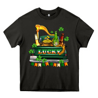 Asphalt lucky truck with flags and beers Heavy Core Tee - AdoDesignShop