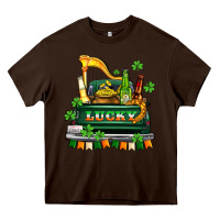 Chocolate Brown lucky truck with flags and beers Heavy Core Tee - AdoDesignShop