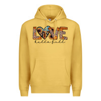 Antique Gold hello fall love Premium Hoodie - JahusDesignShop