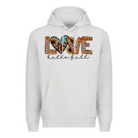 Dove Grey hello fall love Premium Hoodie - JahusDesignShop