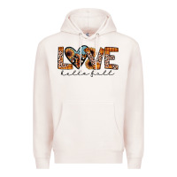 Pale Pink hello fall love Premium Hoodie - JahusDesignShop