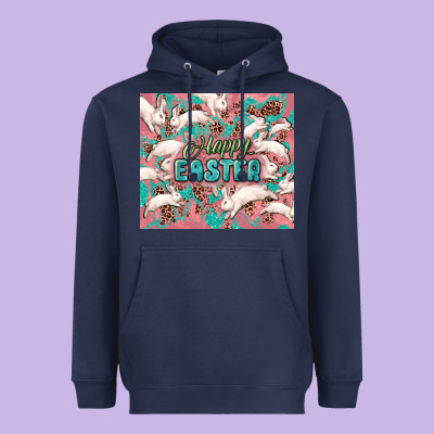 Easter Bunny  Tumbler Easter Day Heavyweight Hoodie Designed By Howdyjamesfarm