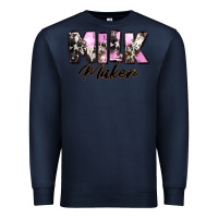 Navy Milk Maker Mother's Day Premium Sweatshirt - CowGirlArtShop