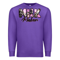 Purple Milk Maker Mother's Day Premium Sweatshirt - CowGirlArtShop