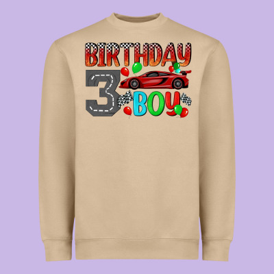 Birthday Boy 3 Heavyweight Sweatshirt Designed By Bundleandbundleshop