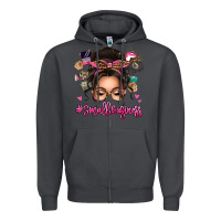 Smoke Small business messy bun Zipper Hoodie - texasbilliewilder