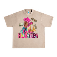 French Oak lady hustler afro high heels Urban Heavy Tee - NancyCooperArtShop