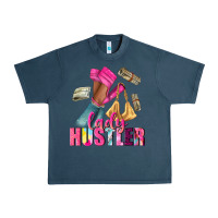 Midnight Navy lady hustler afro high heels Urban Heavy Tee - NancyCooperArtShop